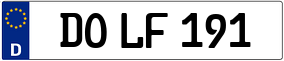 Trailer License Plate